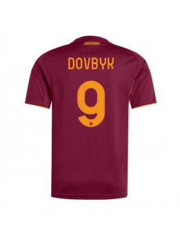 AS Roma Artem Dovbyk #9 Replika Hemmakläder 2025-26 Kortärmad